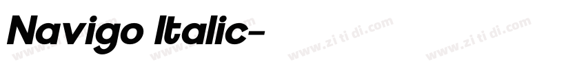 Navigo Italic字体转换